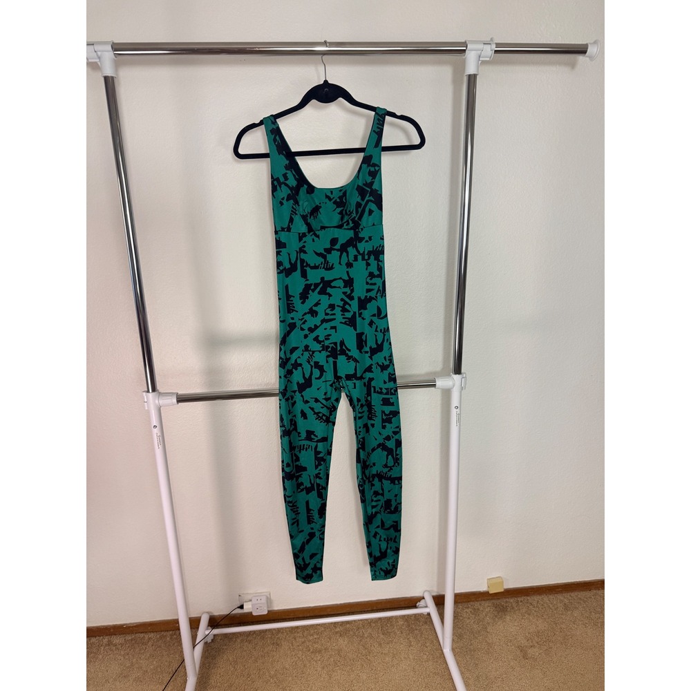 Yitty Lizzo Fabletics Headliner Shaping Catsuit Deep Sea Lizzouette Green XS EUC